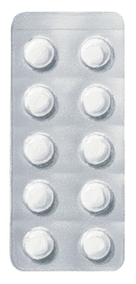 手書き風クレヨンタッチのPTPシート（錠剤10錠入り）イラスト